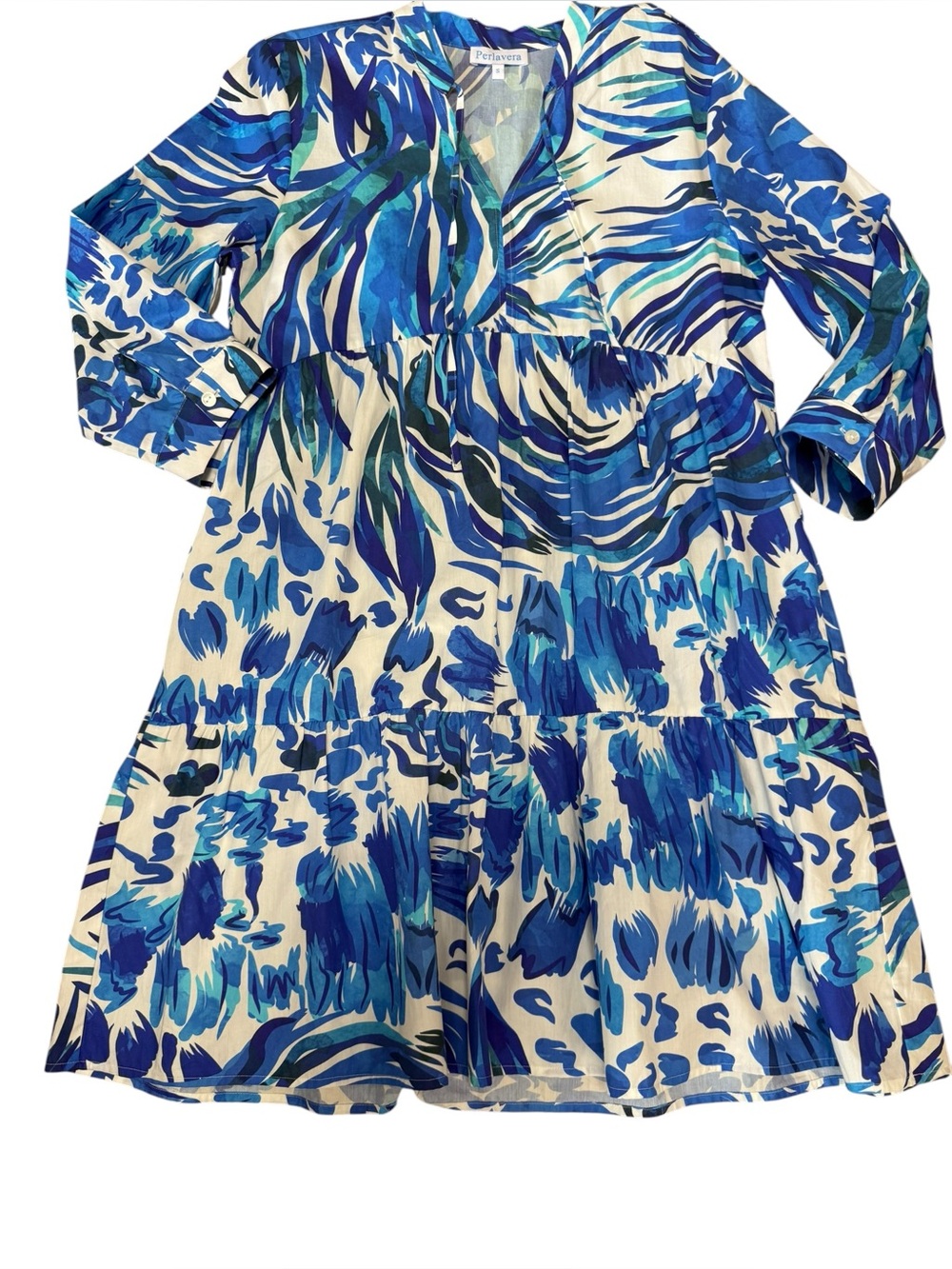 Perlavera Waves Dress Size S NWOT